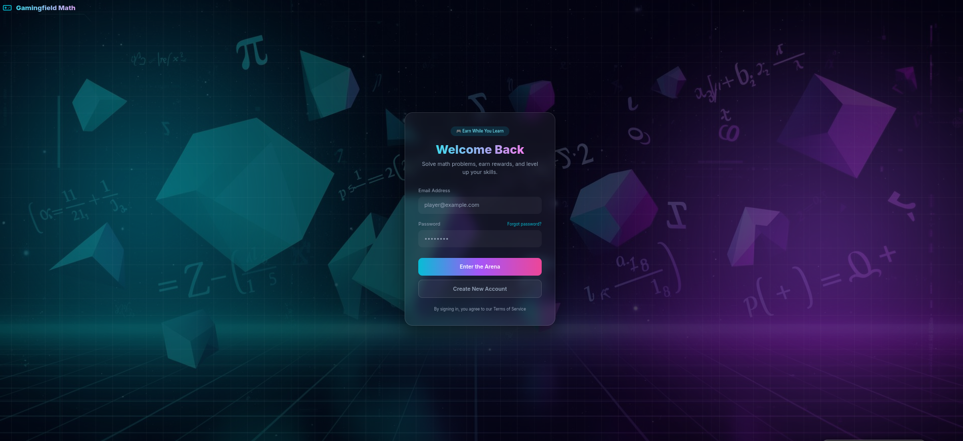 Math Mastery Arena Project